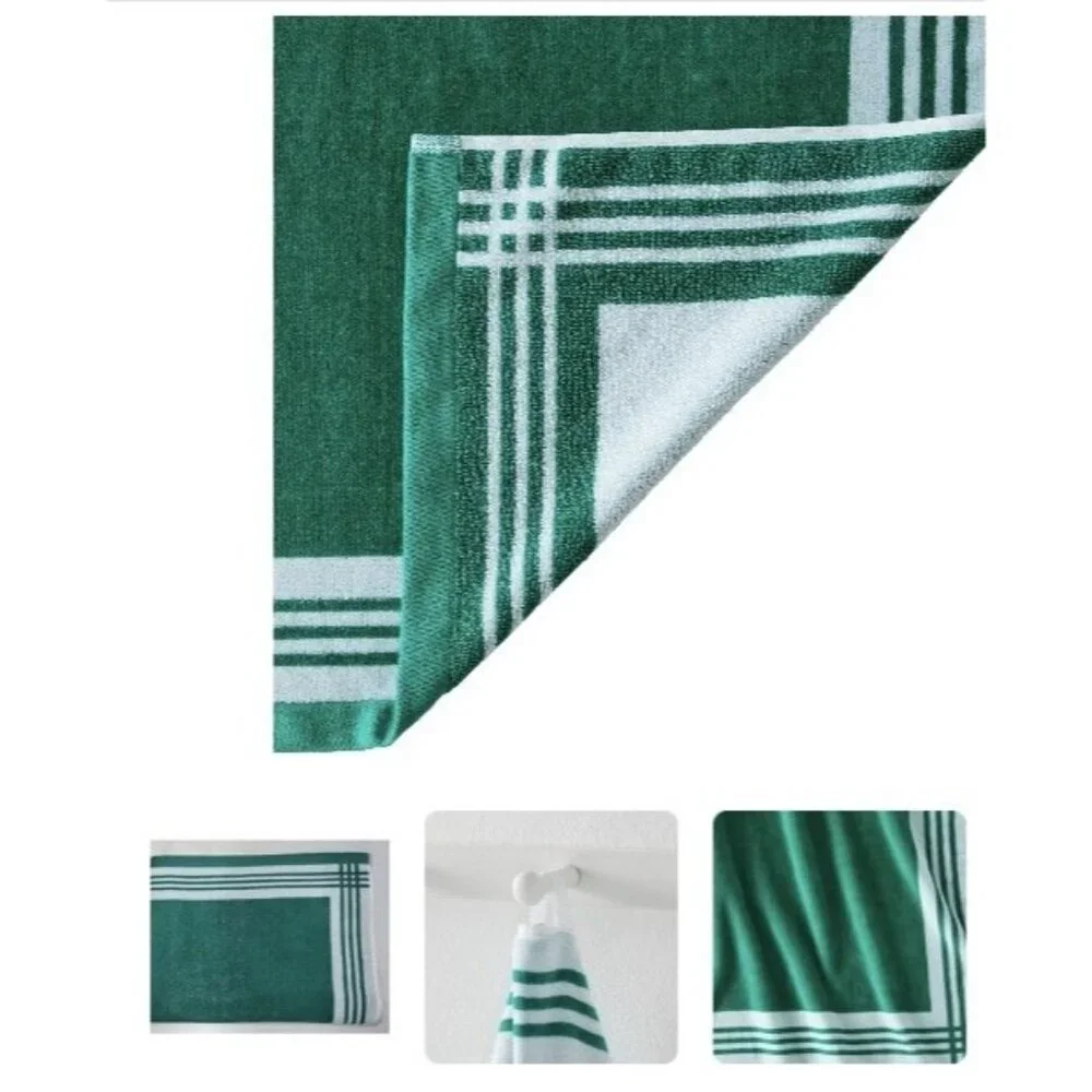 2 Pack Better Homes & Gardens Oversized‎ Resort Beach Towels 40×72 Cabana Stripe